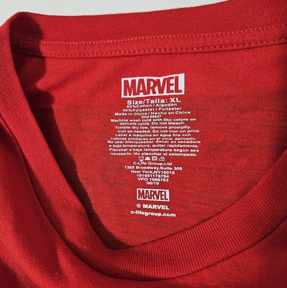 MARVEL Amazing SPIDERMAN Comic Book Graphic Red Shirt Long Sleeve MEN'S  Size XL - Picture 3 of 6